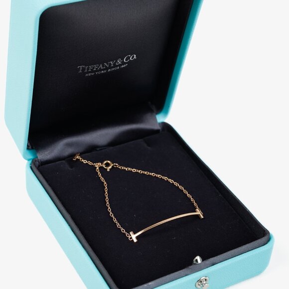 Tiffany & Co. Tiffany T Smile 18k Rose Gold Bracelet - Picture 1 of 7